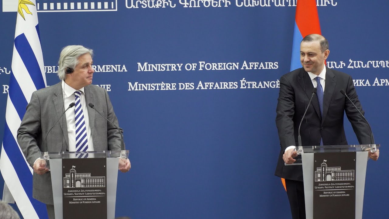 The joint press statement of FMs of Armenia and Uruguay