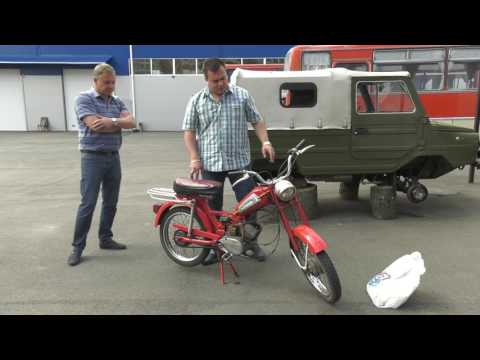 We are putting the LuAZ-969m on the move, and Verkhovyna's Soviet moped