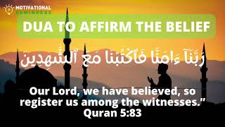 DUA TO TESTIFY TRUTH AND AFFIRM YOUR BELIEF