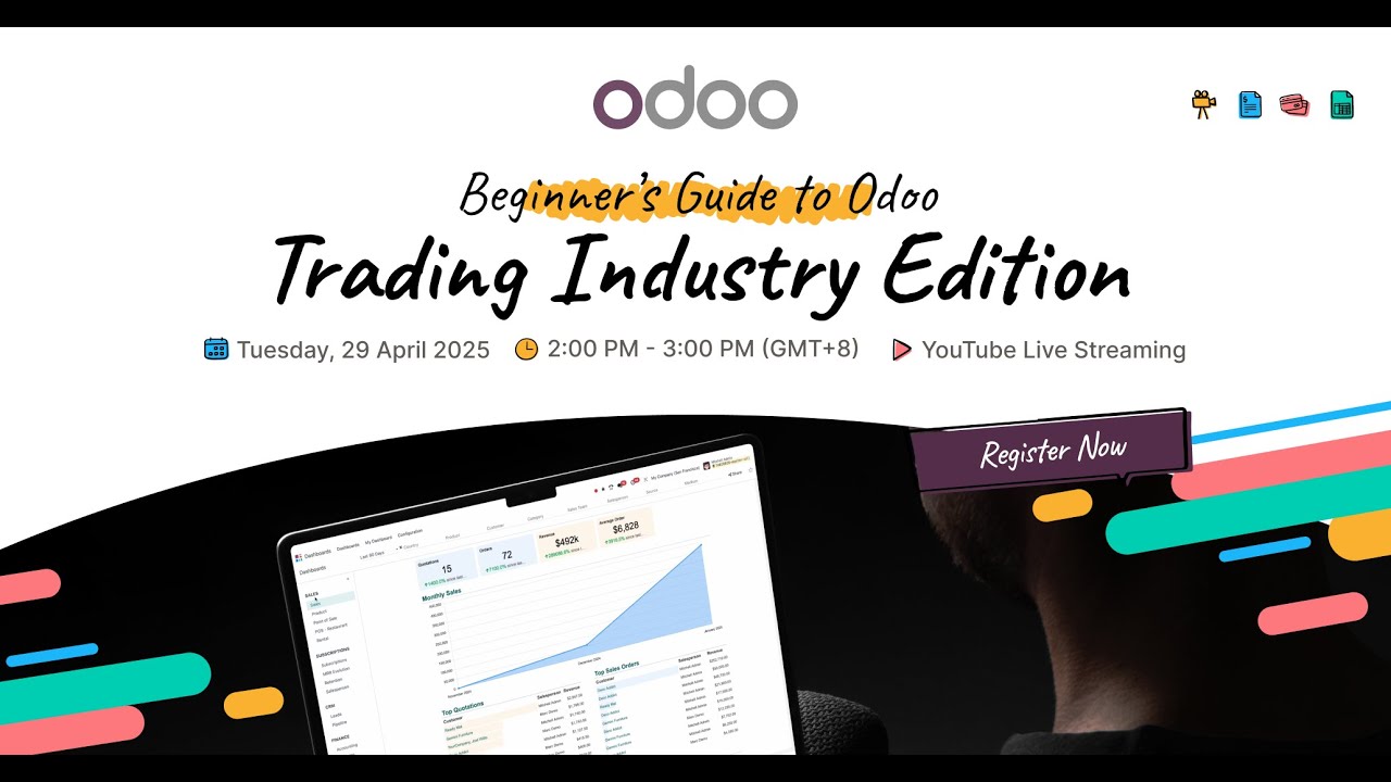 Beginner’s Guide to Odoo: Trading Industry Edition | 29.04.2025
f you're ready to take control of your trading business and simplify your processes, grab your spot in our exclusive webinar for the ... Beginner’s Guide to Odoo: Trading Industry Edition | 29.04.2025
f you're ready to take control of your trading business and simplify your processes, grab your spot in our exclusive webinar for the ...