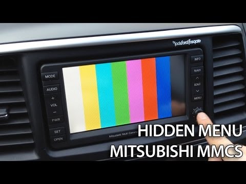 How to enter hidden service menu in Mitsubishi MMCS (Lancer Pajero Outlander ASX RVR)