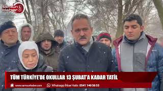 Bakan Özer açıkladı! Tüm Türkiye'de okullar 13 Şubat'a kadar tatil