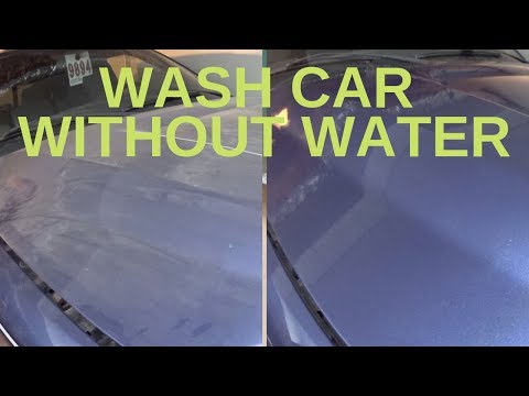 Waterless car wash, how to wash car without water
