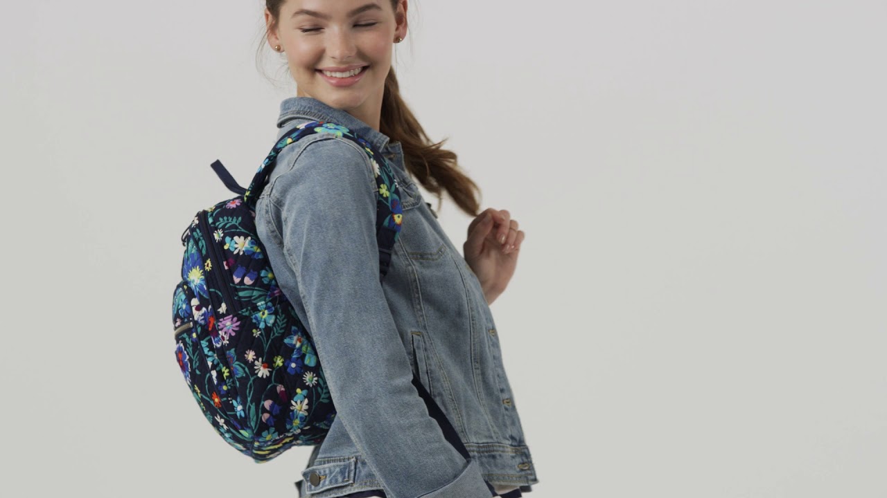 dimensions of vera bradley backpack