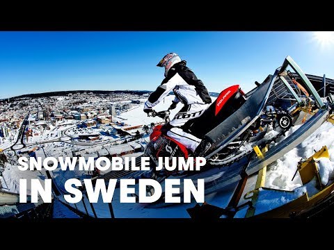 220ft Snowmobile Jump in Sweden - Daniel Bodin 2013