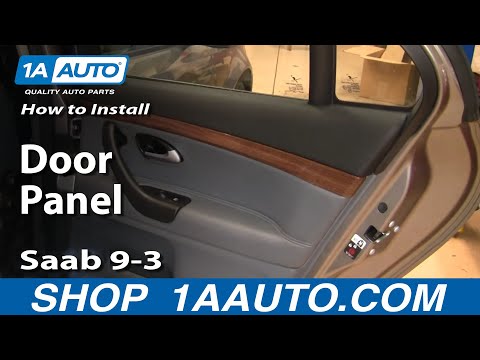 How to Remove Rear Door Panel 03-11 Saab 9-3