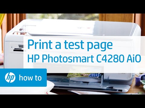 Printing a Test Page - HP Photosmart C4280 All-in-One Printer Duration: 1:09. Total Views: 25,034