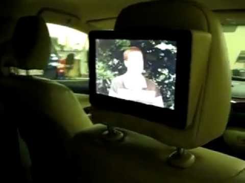 Toyota Camry монитор в подголовнике, ТВ на штатном мониторе