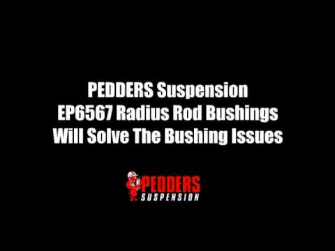 LX Radius Rod Comparison - Worn OE vs Pedders