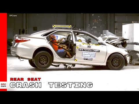 Rear Seat Crash Testing Toyota Camry.
