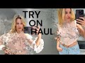 [4K] Try on Haul in dressing room amazing transparent outfit