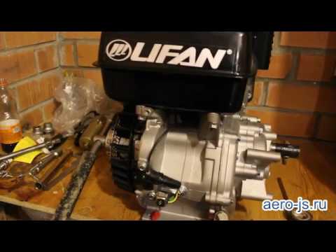Установка электростартера и катушки освещения на двигатель LIFAN 190