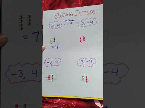 Adding integers using stones