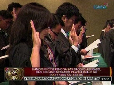 negatibo propesyon baguhin imahe nila bagong sereno hamon cj