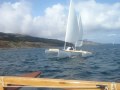 New Solway Dory trimarans on expedition in the Sound of Jura