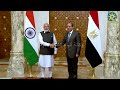 الرئيس عبد الفتاح السيسي يستقبل رئيس وزراء الهند بقصر الاتحادية