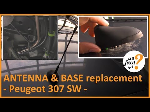 ANTENNA & BASE replacement - Peugeot 307 SW