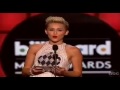 Miley Cyrus presents Justin Bieber at Billboard Awards for the Best Male Artist 2013