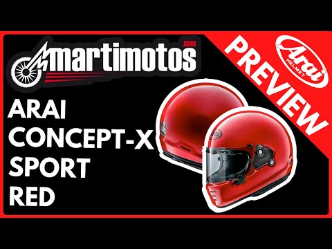 Video of ARAI CASCO CONCEPT-X SPORT RED