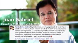 Fanáticos de Juan Gabriel se hicieron sentir en redes sociales