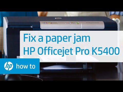 Fix A Paper Jam - HP Officejet Pro K5400 Series Printer