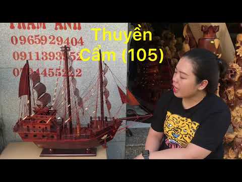 THUYỀN BUỒM GỖ CẨM (105) thuận buồm xuôi gió (số 105)