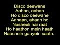 The Disco Song - Disco Deewane | Student Of the Year | Lyrics