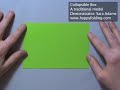 1 - Origami Instructions: Collapsible Box (traditional Model)