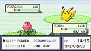 I found Shiny Pikachu in Pokemon FireRed!⚡☄