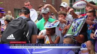 Los Vikings le dan inicio a su entrenamiento en Mankato 