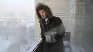 boiling water freezing