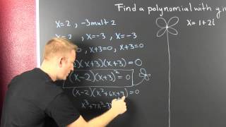 Write a polynomial function with given zeros 1 2 3