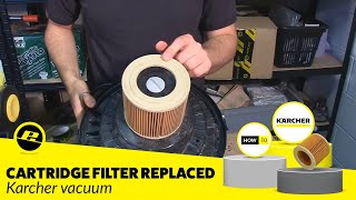 MV 6.4 dry vacuum cleaner WD Cartridge filter Lamellar filter for Karcher wet 