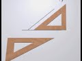 Desenho Geométrico: ângulo de 45° utilizando o par de esquadros