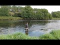 Spey Casting. Double Spey River Suir.
