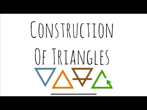 Class 7 construction of Triangles