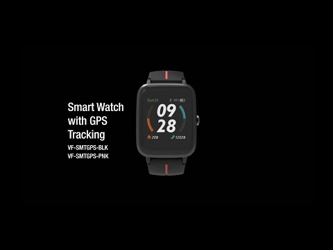 V-Fitness Tracktivity GPS Smart Watch - Black