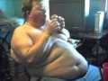 Fat Man Eats 5 Double Cheese Burgers