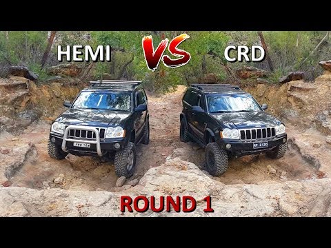 Jeep Grand Cherokee 4x4 Challenge - HEMI vs CRD - Part 1