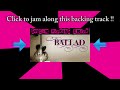 Ballad Backing Track (Em) | 60 bpm