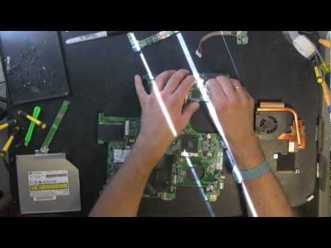 TOSHIBA SATELLITE P105 Take Apart Video, Disassemble, How To Open Disassembly