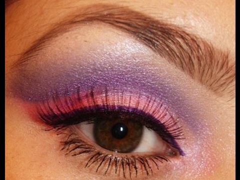 Sheer Miracle Mineral Makeup : Purple & Pink Eye Shadow Tutorial