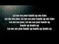 Swizz Beatz - Hands Up Lyrics on Screen Ft. Rick Ross, Nicki Minaj, 2 Chainz & Lil Wayne