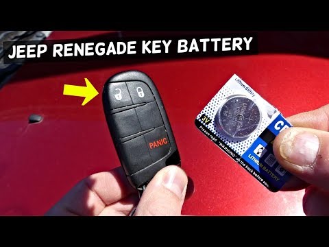 HOW TO REPLACE KEY FOB BATTERY ON JEEP RENEGADE