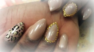 HOW TO ACRYLIC NAILS SHORT STILETTO ONE BALL METHOD TAP P2