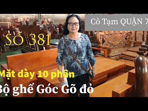 28 Tết giao Bộ ghế Góc gỗ gõ mặt dày 10 phân cô TẠM Quận 7 (số 381)/ Đồ Gỗ Trâm Anh/0794455222