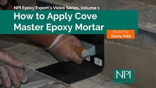 NP1 Cove Master Vertical Epoxy Application