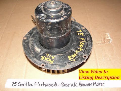 75 Cadillac Fleetwood Limo DELCO REAR A HEATER BLOWER MOTOR W CAGE *TESTED*