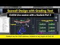 Seawall Design Using Grading Tool in AutoCAD Civil 3d  Seawall Layout with Feature lines in Civil3d