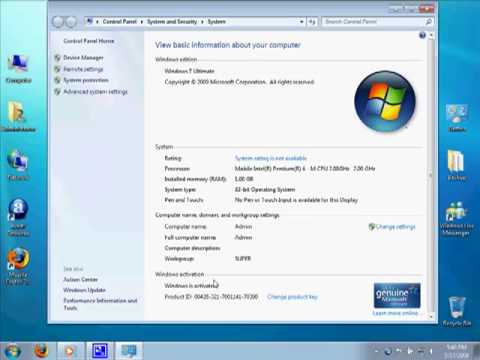 Windows 7 on Toshiba Satellite 2410. Duration: 3:59. Total Views: 3,078 .